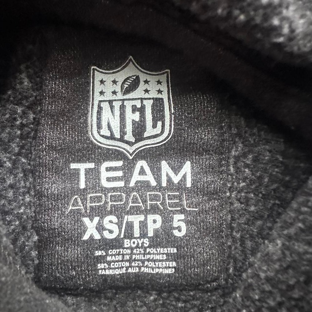 NFL Pittsburgh Steelers Youth XS (5) Hoodie Sweatshirt Gray - Picture 3 of 5
